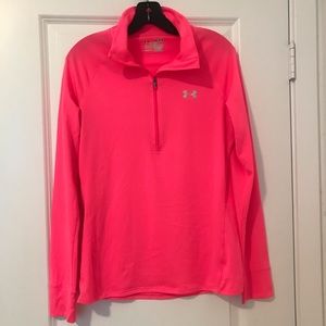 under armour pink Long Sleeve Pullover Top size M